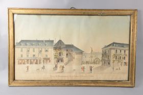 Image représentant Souvenir du pont provisionnel en bois du Reclus sur le torrent de la Leysse